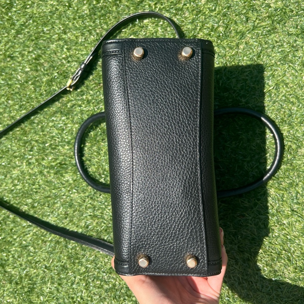 Coach Black Satchel with Gold Hardware - Picture 6 of 8